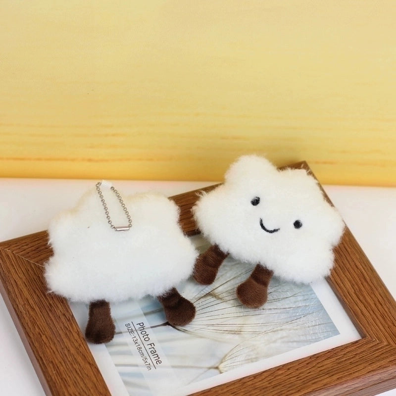Minimalist Classic Style Clouds PP Cotton Keychain