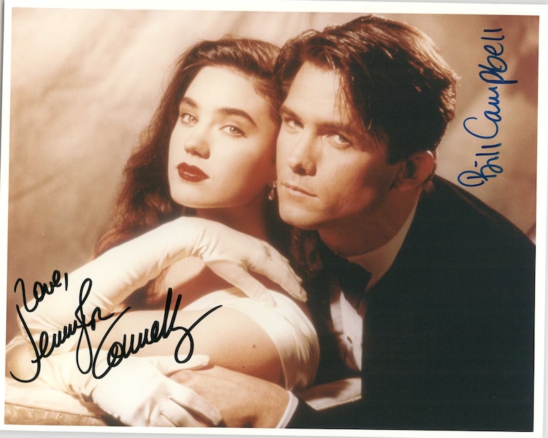 Jennifer Connelly & Billy Campbell Signed Autographed The Rocketeer