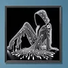 Crystal Lounge Lady kit sp&eacute;cial de perceuse partielle en forme 5D pour drill partiel en diamant et art maison