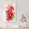 Red Lily Flower-14CT Stamped Cross Stitch 25*45cm/9.84*17.72in