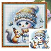 (Multi-Style) Cute Snowman-18CT Stamped Cross Stitch 30*30cm/11.81*11.81in tapestrymarket