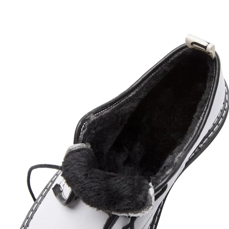 Retro Women Shoes Genuine Leather 2021 New Spring British Style Student Shoes Wild Thick Large Size 41 42 43 Ladies Oxford Shoes