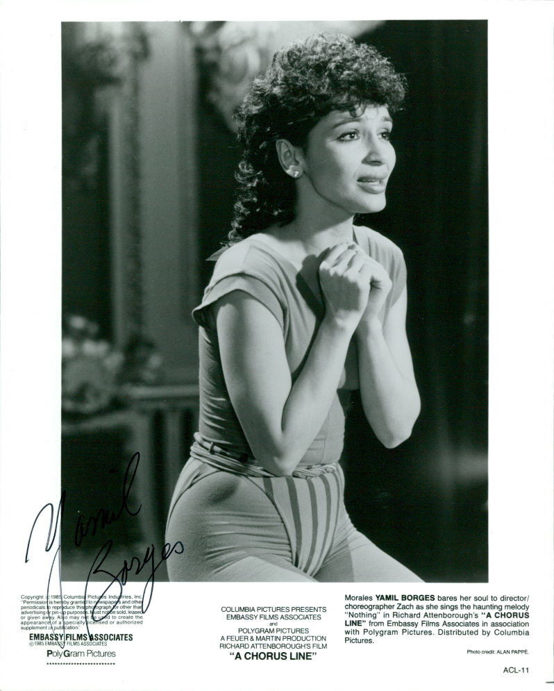 Yamil Borges (A Chorus Line) signed 8x10 Photo Poster painting COA