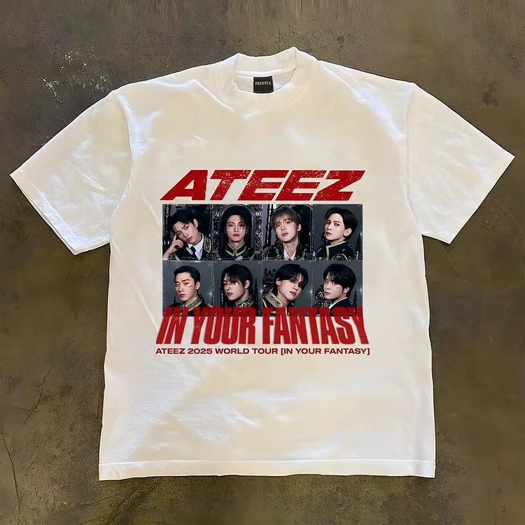 Ateez 2025 World Tour In Your Fantasy Member Photo T-Shirt officialateezshop