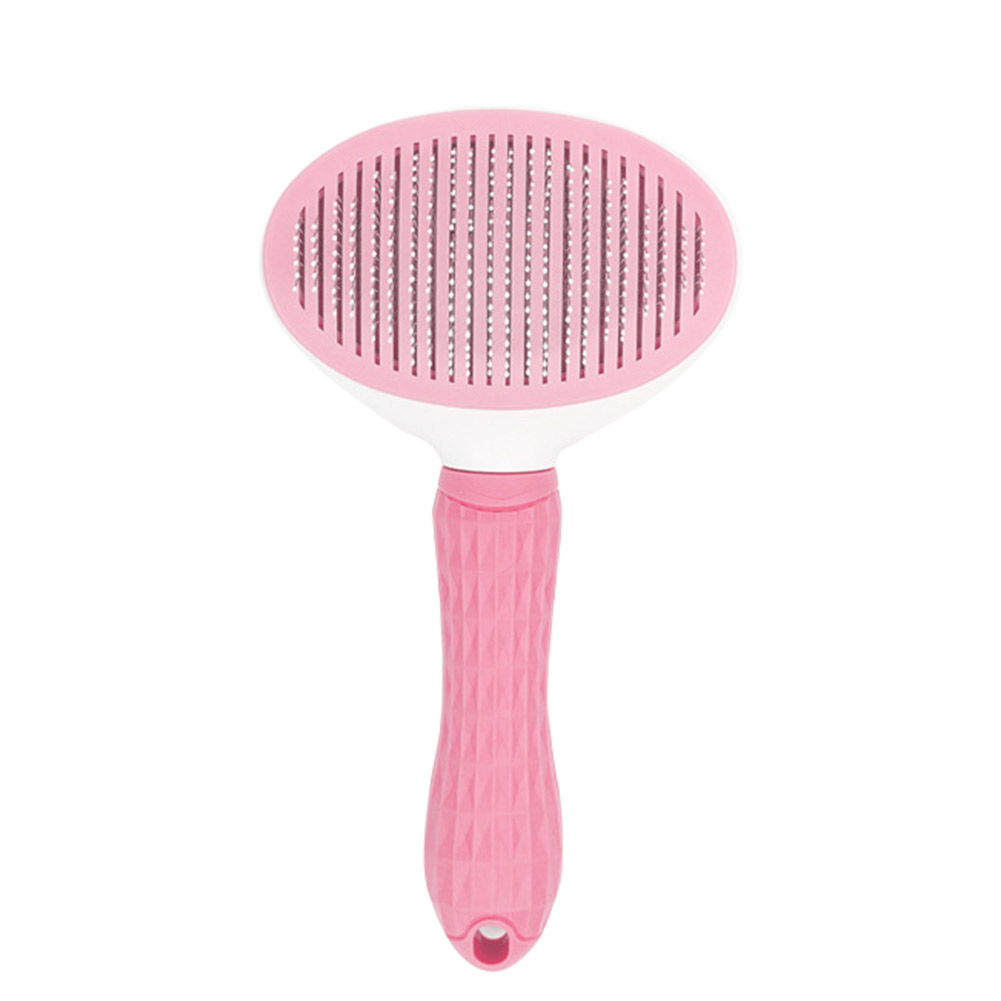 

Dog Cat Hair Removal Needle Comb Pet Puppy Grooming Shedding Brush Trimmer, Pink, 501 Original