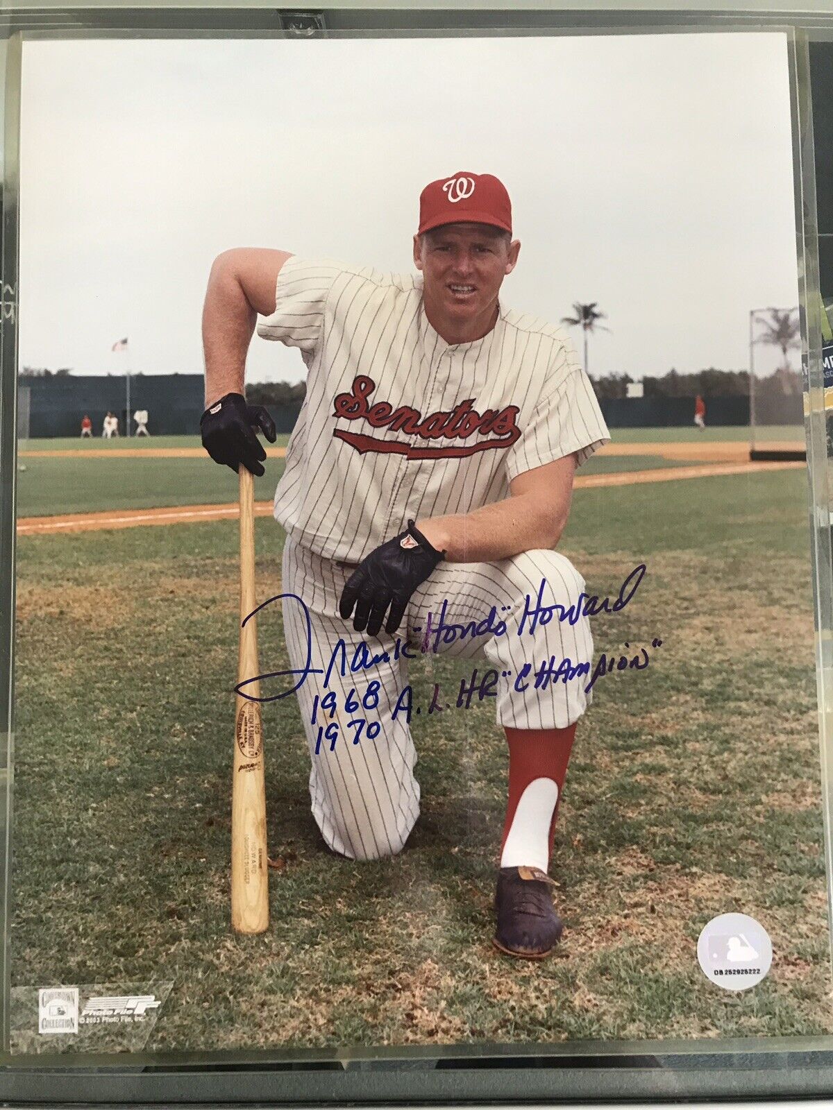 Frank “Hondo” Howard Signed 11x14 1968 & 1970 AL HR Champion ROY A1 In Person