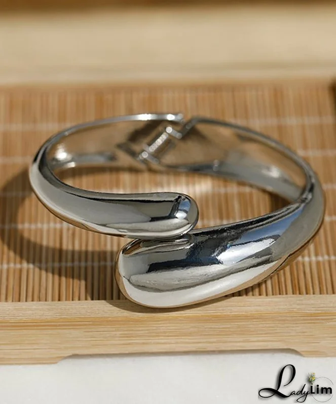 Fine Gold Sterling Silver Overgild Smooth Surface Cuff