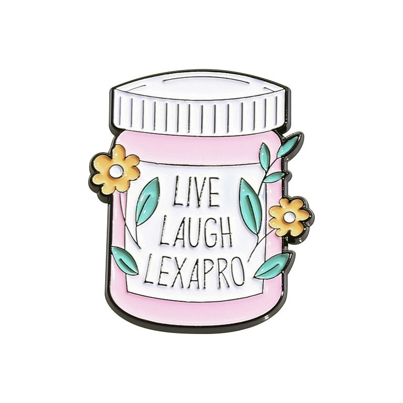 IG Style Pin Geometric Letter Alloy Stoving Varnish Plating Unisex Brooches