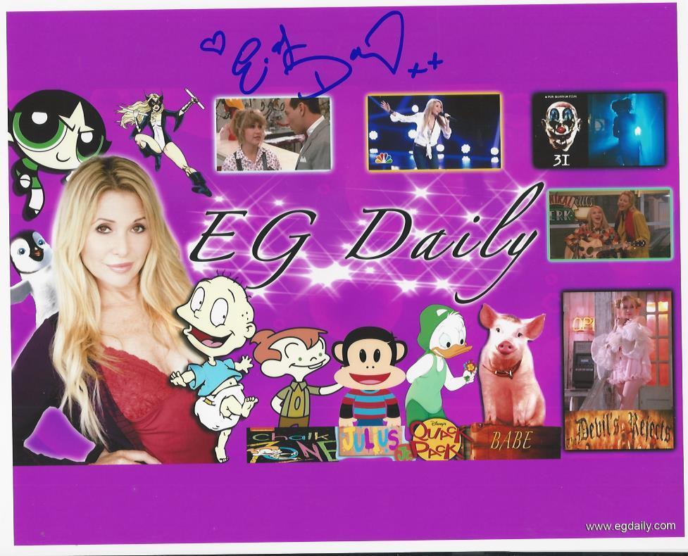 E.G. Daily signed Photo Poster painting