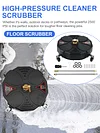 Floor Scrubber 1/4 Quick Connector Surface Cleaner Stainless Steel Patio Cleaner