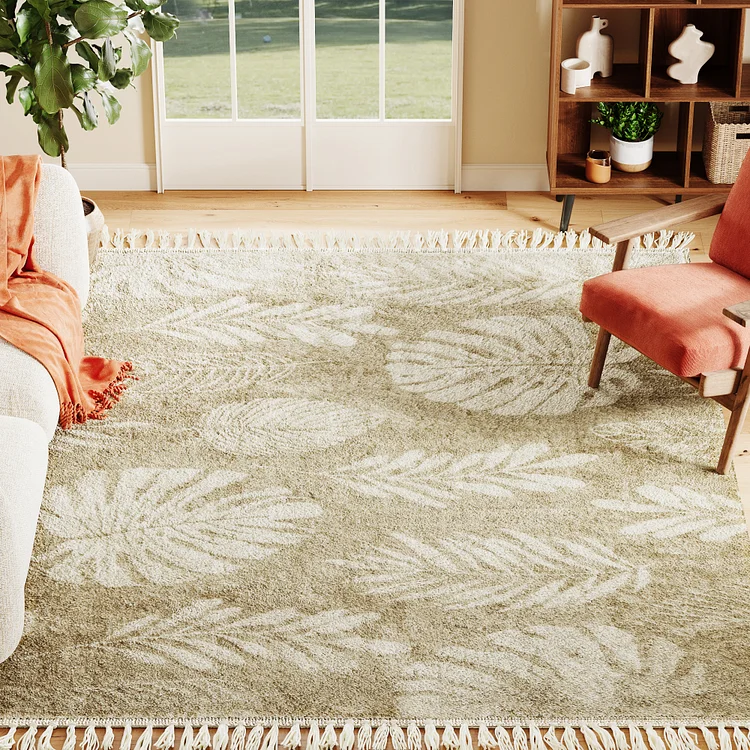 Bestier Geometric Area Rug Skin Friendly for Living Room, Bedroom, Bathroom, Kitchen, Printed Persian Vintage Home Decor, Natrual Floor Decor Rug Pad (Grey, 7.87'x 5')