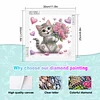 Diamond Painting-DIY Crystal Rhinestonet Flower Cat