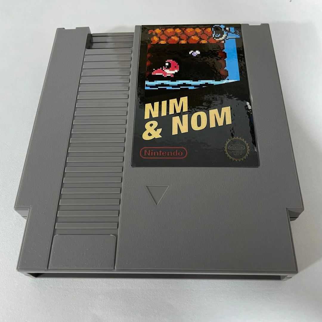 NIM & NOM NES For Nintendo Entertainment System Console - 8 Bit Game Cartridge