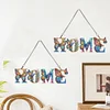 HOME word - 5d DIY Bastelanhänger