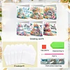 6pcs Diamond Painting Greeting Cards DIY Diamond Art Cards Crafts (Birthday)