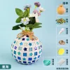 Wooden Vase Solid Mosaic Art Handmade Pasting Material Pack DIY Creative Decoration Kit