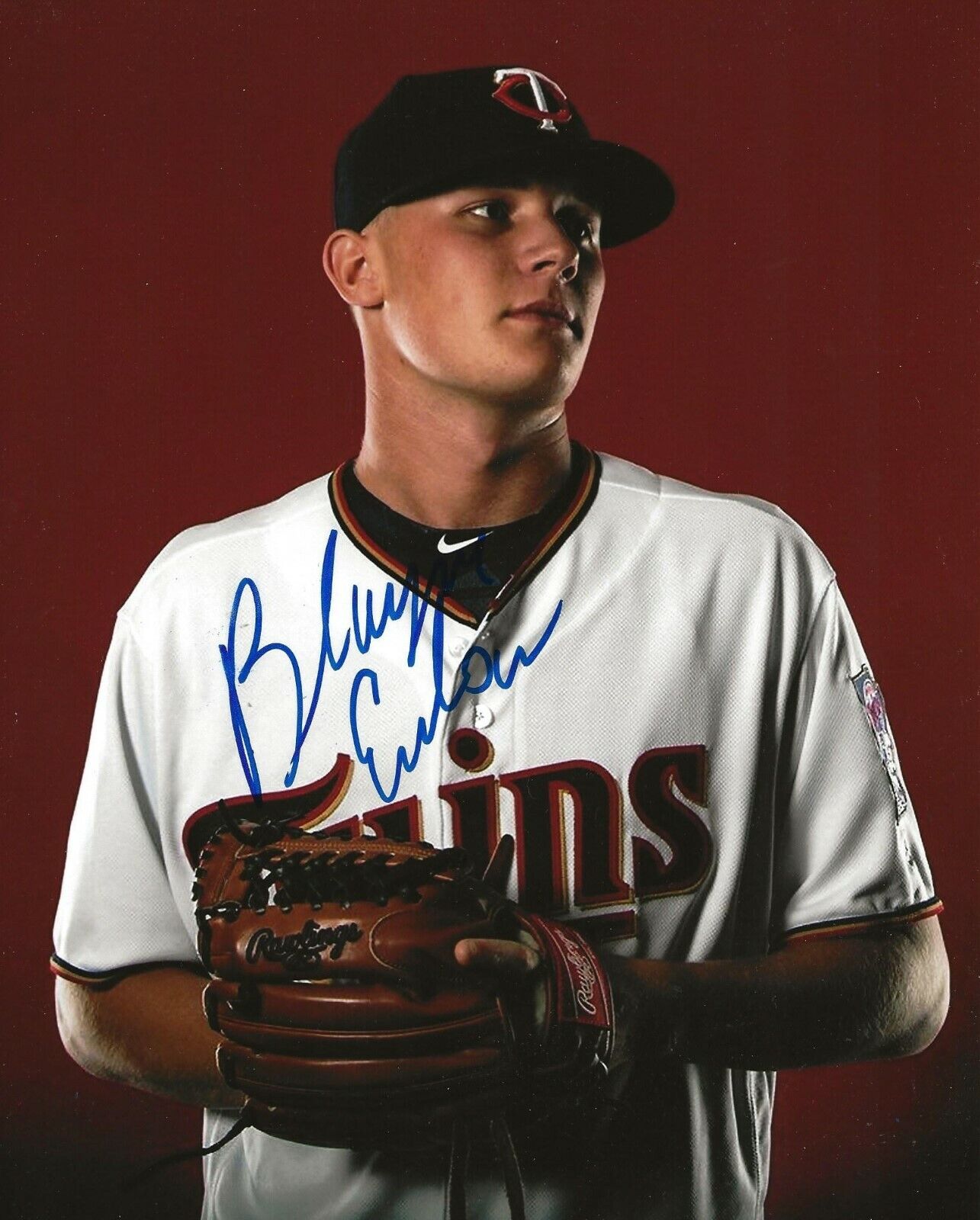 Blayne Enlow signed Minnesota Twins 8x10 Photo Poster painting autographed