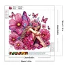 Rosa Schmetterling Mädchen - speziell geformtes Diamond Painting - 30*30cm