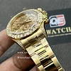 Rolex Daytona M126598TBR Yellow Gold Diamond-set Bezel and Diamond-set Dial 4131 movement Super Clone