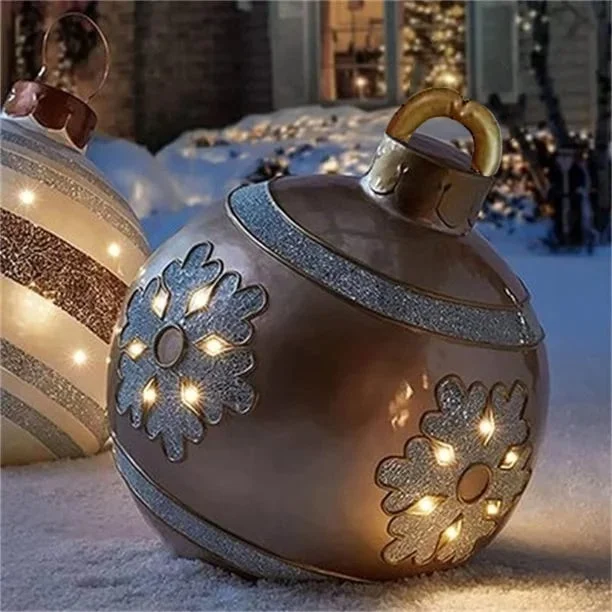 🎄Rana božićna rasprodaja 50% POPUSTA-Vanska božićna PVC ukrašena lopta na napuhavanje
