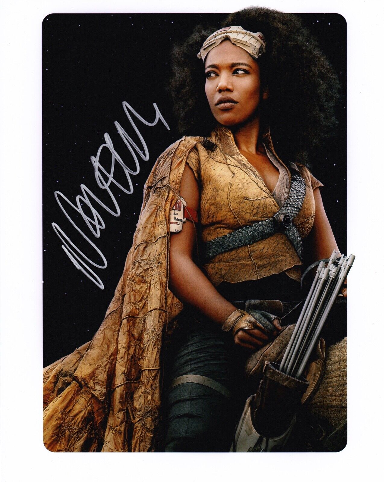 Naomi Ackie Signed 10X8 Photo Poster painting Star Wars: The Rise of Skywalker AFTAL COA (C