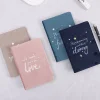 24PCS Inspiring Quote A5 Portable Writing Paper Plush Notebooks Diary Meeting Stationery Boutique Gift
