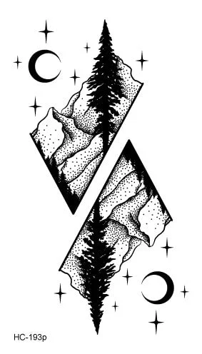 Chinese Letter Words Temporary Tattoos Body Art Waterproof Men Women Fashion Hand Fake Tattoo Sticker tatuajes temporales