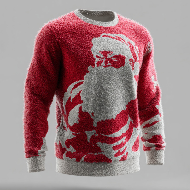 Men's Fun Santa Claus Muscle Ugly Sweater elevenforest