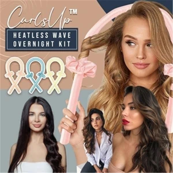 Heatless Hair Curling Wrap Kit curling iron