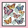 Color Butterfly-14CT Stamped Cross Stitch Kit(33x34cm)