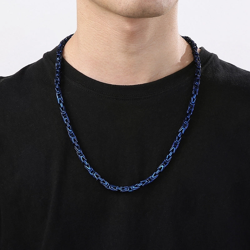 Jewelry Hip-Hop Geometric 304 Stainless Steel 18K Gold Plated Necklace