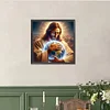 Diamond Painting-DIY Full Round Drill Jesus Earth（40*40CM)