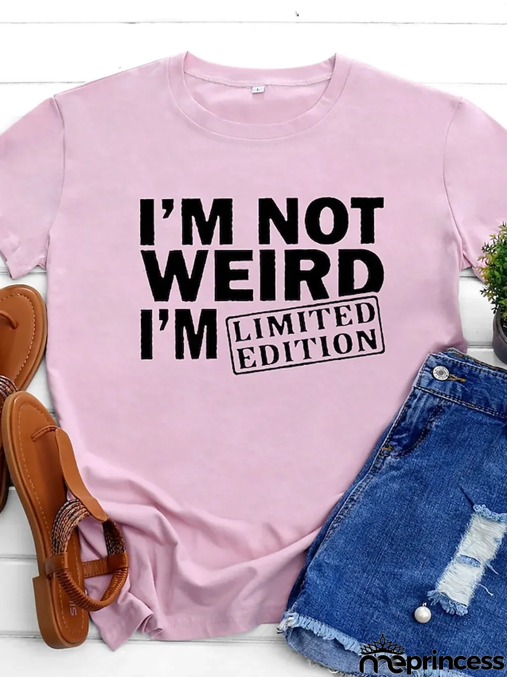 Women's T shirt Tee Burgundy\u00a0Tee 100% Cotton Graphic Letter Text Daily Weekend Black White Yellow Print Short Sleeve Basic Round Neck