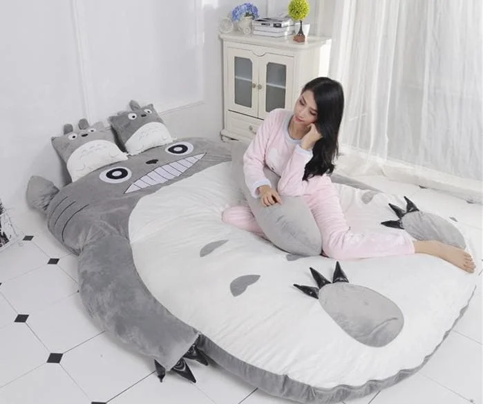 Kawaii Totoro Velvet Sleeping Mat Bed SP13314