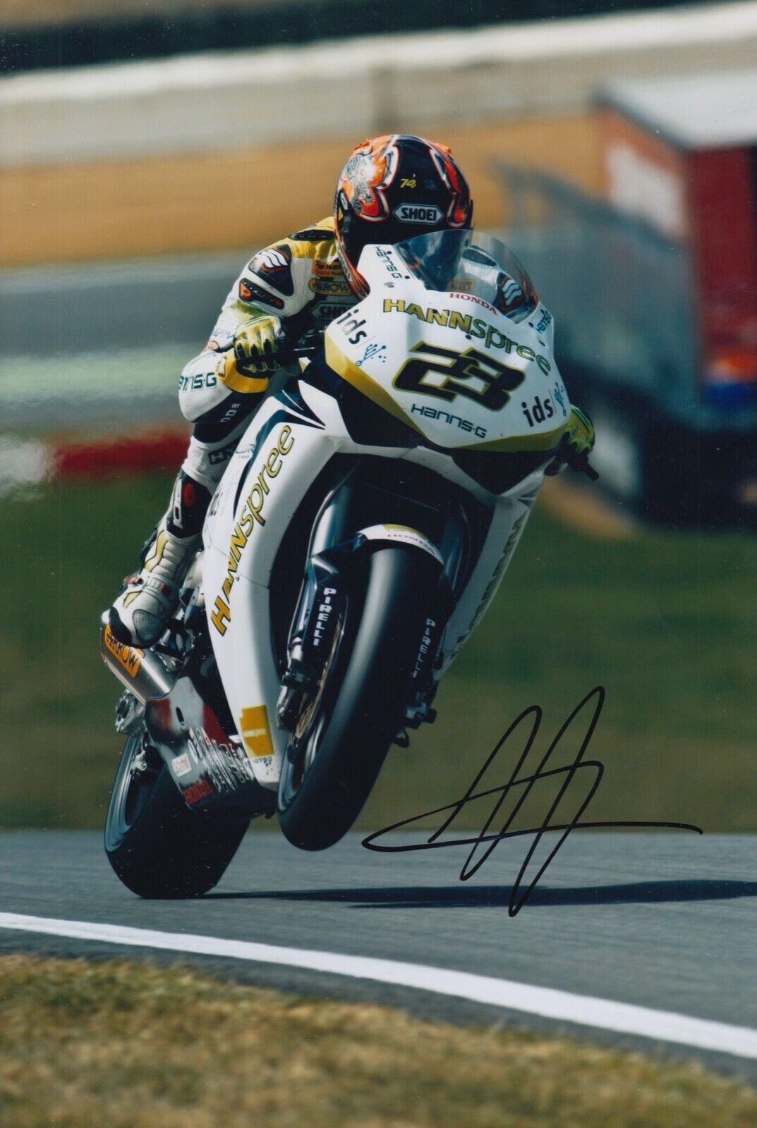 Ryuichi Kiyonari Hand Signed 12x8 Photo Poster painting MotoGP Autograph Hannspree Honda WSBK