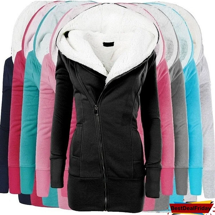 Womens Cotton Sport Hoody Hoodie Sweater Lady's Hooded Pullover Sweatshirt Jumper Coat Jacket