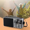 FM Radio LED Digital Display Support TF Card MP3 Player USB Drive Portable Radio