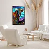 >SALE<5D DIY Full Round Drill Diamond Painting Stained Glass Yak Kit Home Decor(A3012)