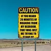 Warning - Vintage Metal Signs(12*16Inch) - Warning