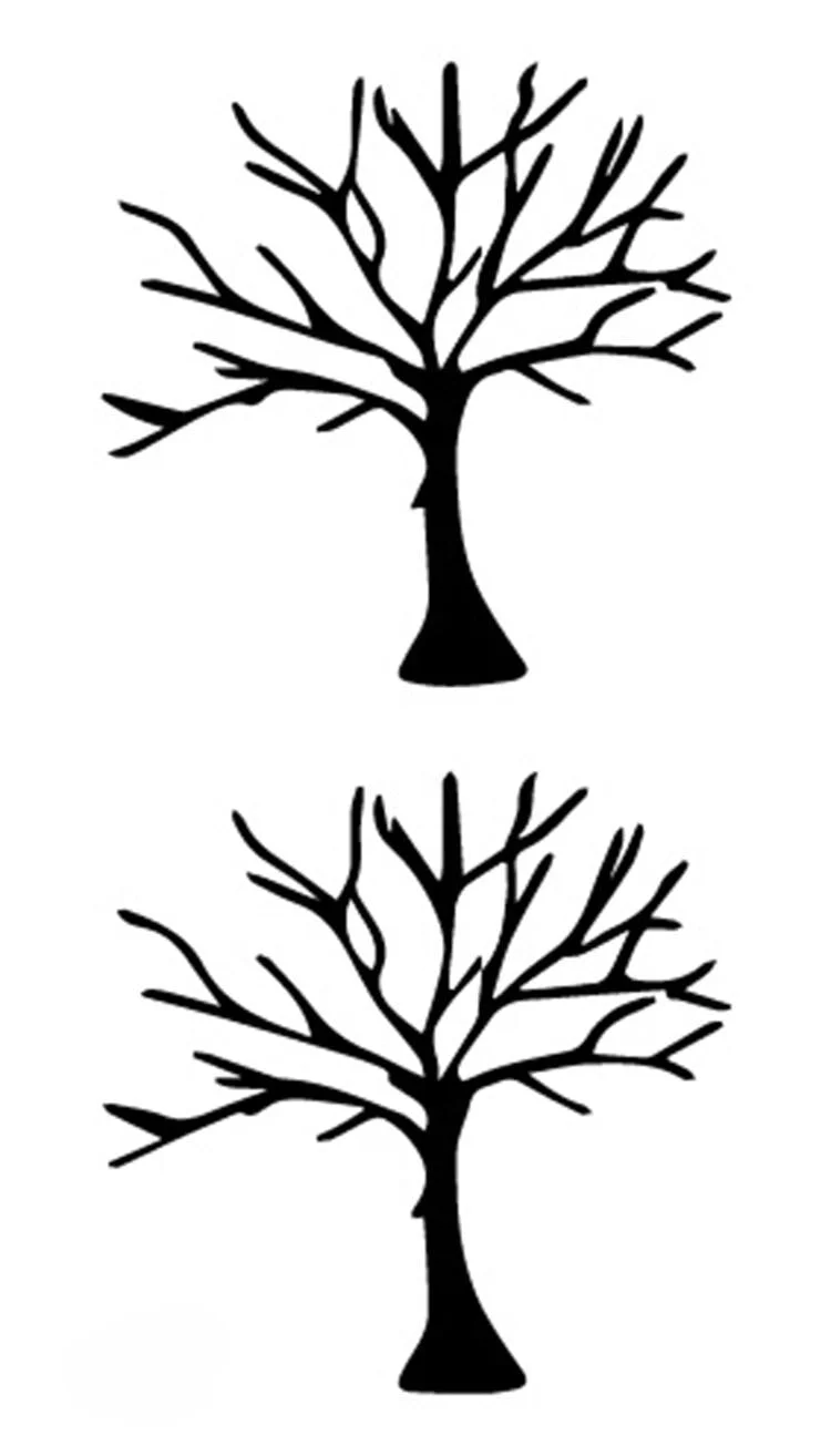 Tattoo Sticker Art Black White Drawing Little Element Small Triangle wave flower mountain Water Transfer Temporary Fake tatoo