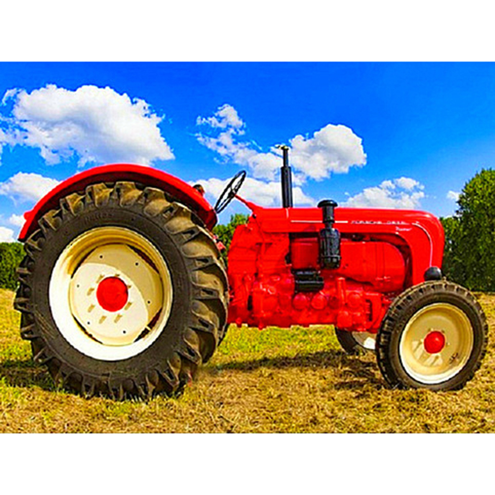 

Red Tractor - Round Drill Diamond Painting - 30*40CM, 501 Original