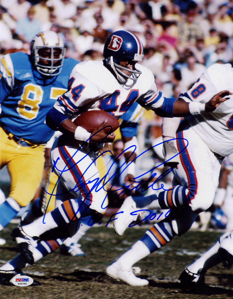 Floyd Little SIGNED 11x14 Photo Poster painting + HOF 2010 Denver Broncos PSA/DNA AUTOGRAPHED