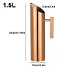 1.5/2L Stainless Steel Cold Water Kettle Water Pitcher Water Jug for Home Office