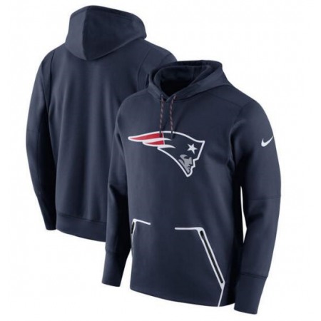 Men's  New England Patriots Navy Champ Drive Vapor Speed Pullover Hoodie