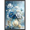 Blue Flower-11CT Stamped Cross Stitch 40*60cm tapestrymarket