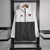 2023/2024 S&atilde;o Paulo Windbreaker(White-Black)Football Shirt 1:1 Thai Quality