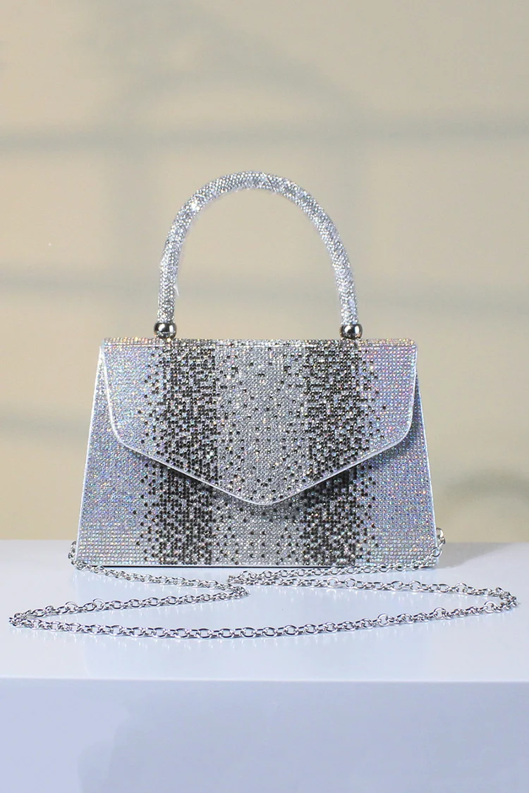 Evening Glitter Rhinestone Embellished Square Clutches Bags 2024 - Xpluswear