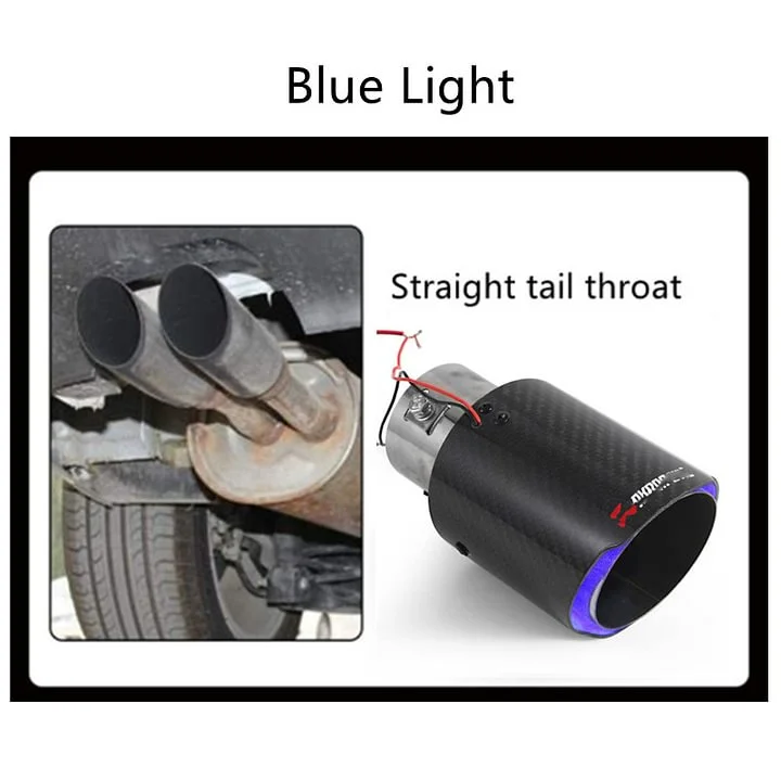 Car modified carbon fiber LED luminous exhaust pipe