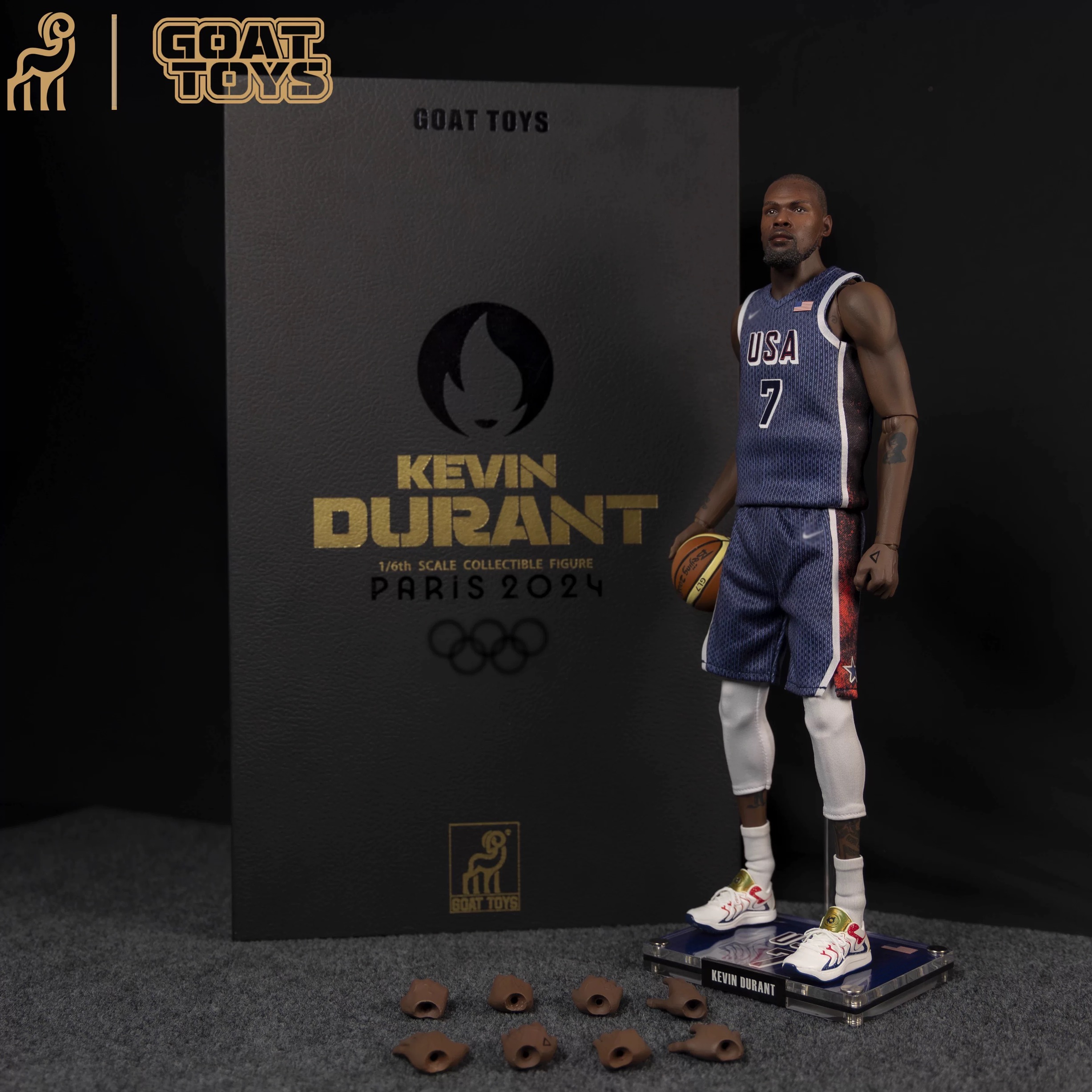Goat Toys - NBA 1/6 Kevin Durant Olympic Games Fine Paint Set Action Figure-
