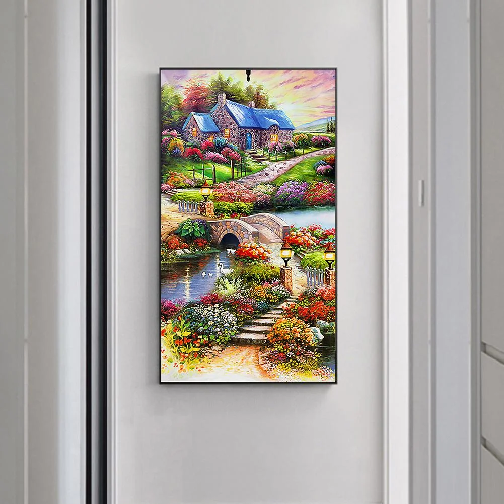 Diamond Painting - Special Shaped Drill - Idyllic Scenery(45*85cm)